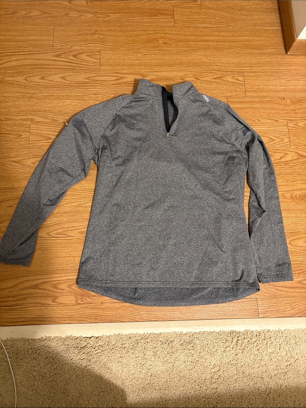 Men's Heather Gray Zip-Up Performance Sweater